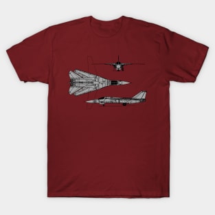 F-111 Aardvark Tri-view T-Shirt